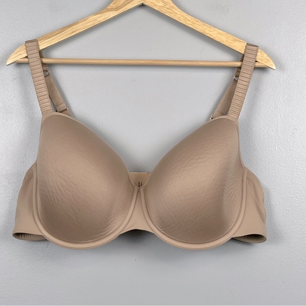 ThirdLove beige 24/7 Classic T-shirt lightly lined underwire bra, 44C.